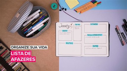 Organize sua vida: Lista de afazeres