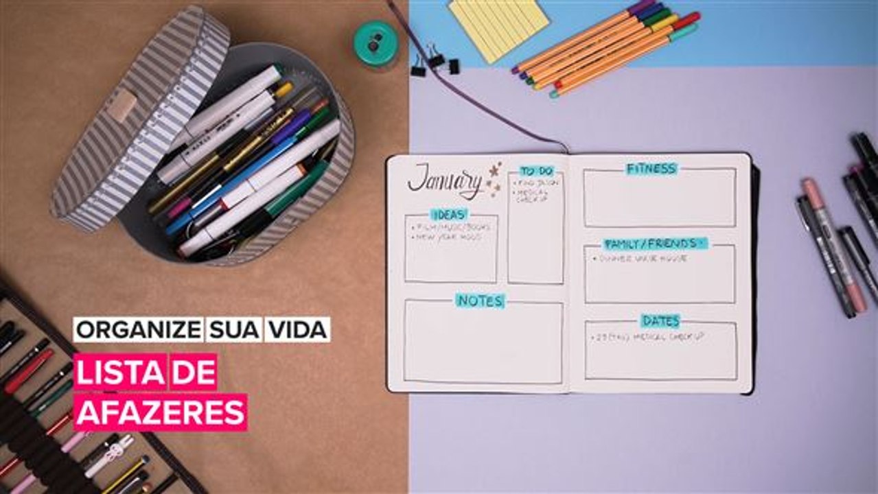 Organize sua vida: Lista de afazeres