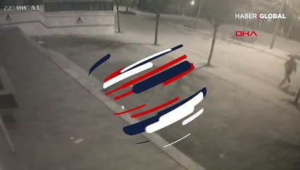 Markete atılan patlayıcı saniye saniye kamerada