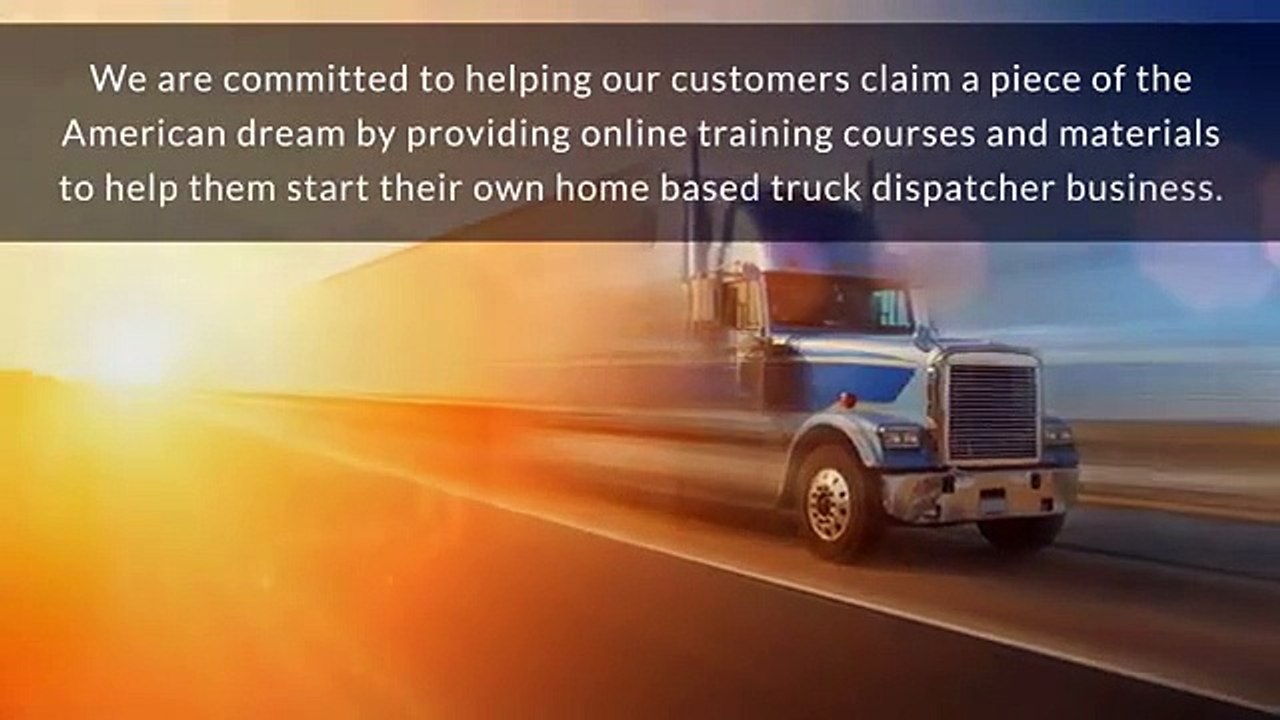 Truck Dispatching Training Courses - Home Based Online Business Classes