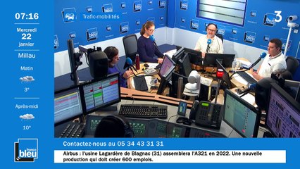 La matinale de France Bleu Occitanie du 22/01/2020