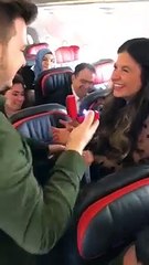 THY UÇAĞINDA EVLİLİK TEKLİFİ