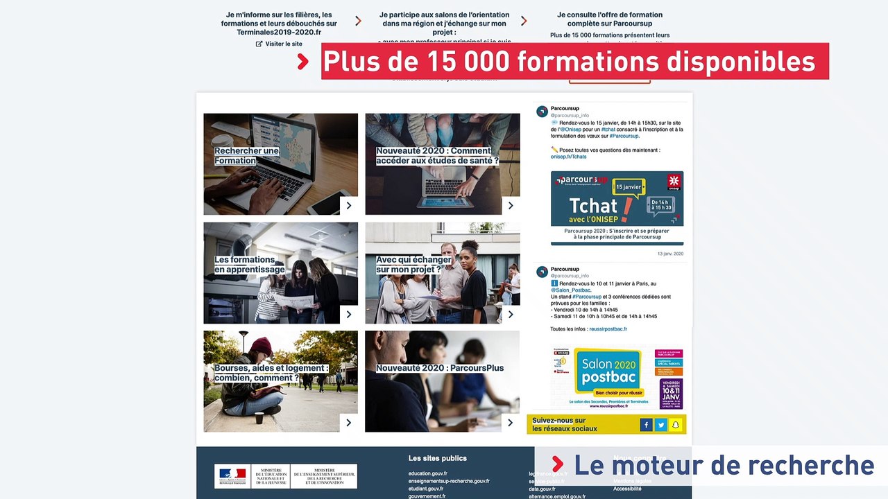 Parcoursup | Comment rechercher et se renseigner sur une formation