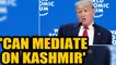US President Donald Trump offers to mediate the Kashmir issue once again | Oneindia News