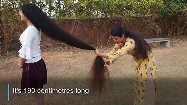 India's 'Rapunzel' remains a cut above with world's longest teen hair