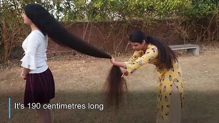 India's 'Rapunzel' remains a cut above with world's longest teen hair