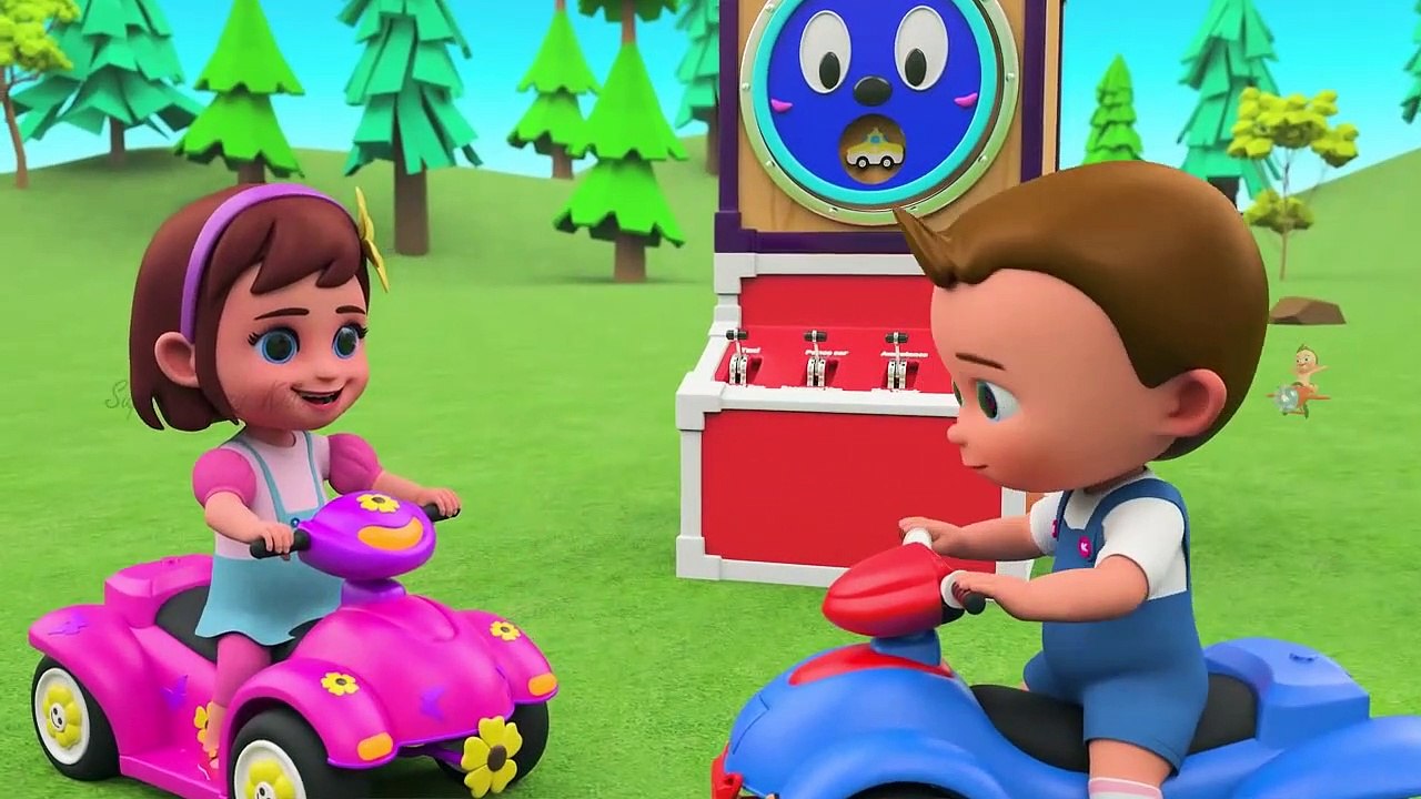 Learn Street Vehicles Names for Children with Baby Boy and Sophia Fun Play with Wheel Toy Set 3D