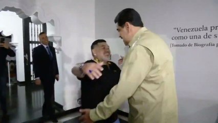 Diego Maradona y Nicolás Maduro se reúnen en Venezuela