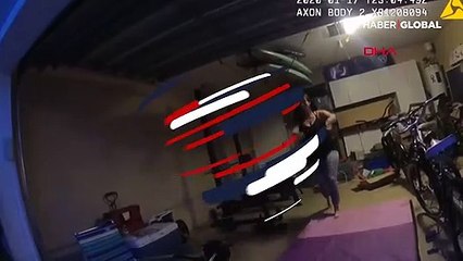 Kendisini gözaltına alan polisi ısırdı