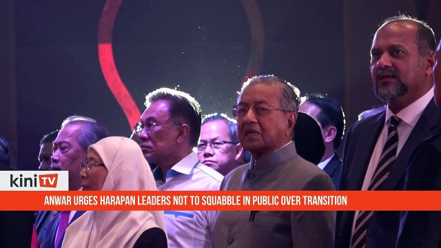 Stop arguing in public over transition of power, says Anwar