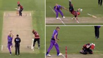 BBL : Sam Harper Suffered A Massive Blow During BBL Match || Oneindia Telugu