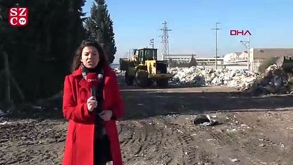 Sokak ortasında moloz yığına vatandaş tepkisi