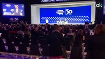 Sánchez sólo llena uan cuarta parte del plenario en el Foro de Davos