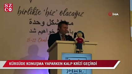 Kürsüde konuşma yaparken kalp krizi geçirdi