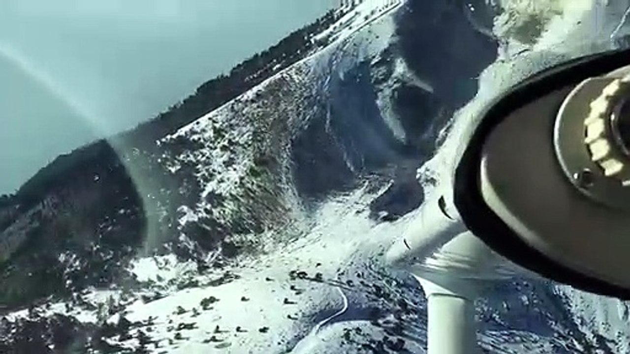 Nieve sobre el volcán de Acatenango