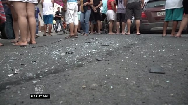 Triple choque causado presuntamente por tres ocupantes ebrios en Manabí