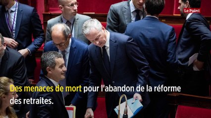 Retraites : Gérald Darmanin et Bruno Le Maire menacés de mort