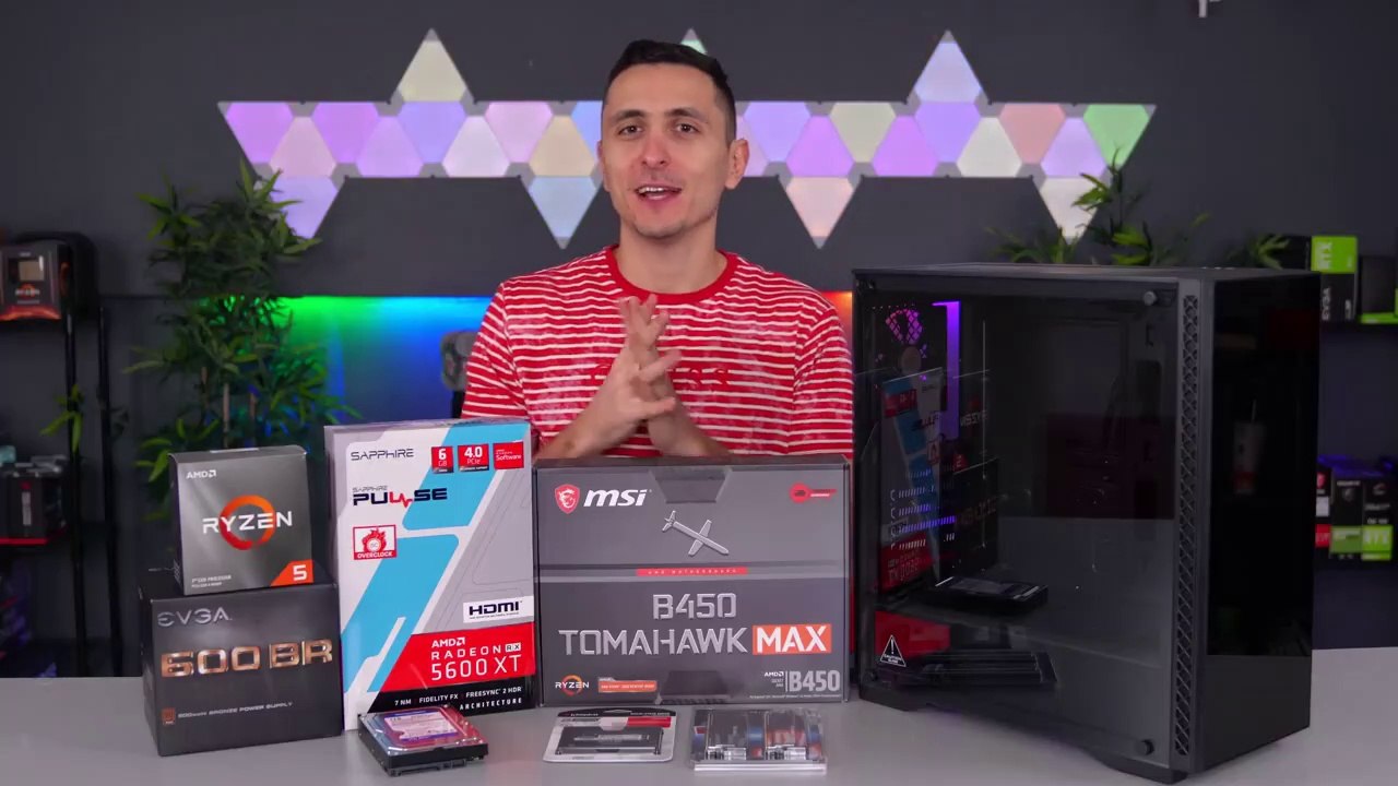 $850 Gaming PC Build - 5600 XT R5 3600