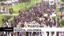 Hundreds protest tax reforms in Colombia