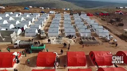 Kızılay İdlib'e 1000 briket ev yapıyor