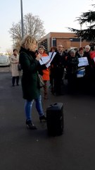 Manifestation du collectif du Collège Clos de Pouilly à Dijon