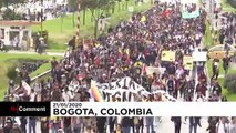 Kolombiya'da hükümet karşıtı göstericilerle polis çatıştı