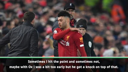Maybe I took Ox off too early v Man U - Klopp