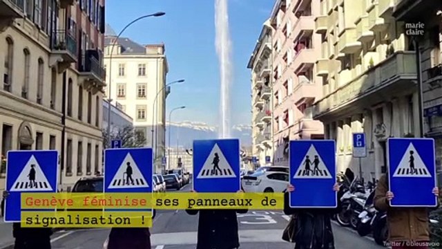 Femmes âgées, lesbiennes... à Genève, les panneaux de signalisation se féminisent