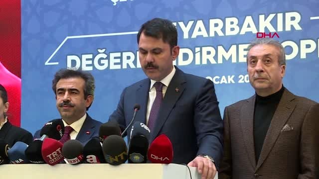 Diyarbakır çevre ve şehircilik bakanı kurum, diyarbakır'da