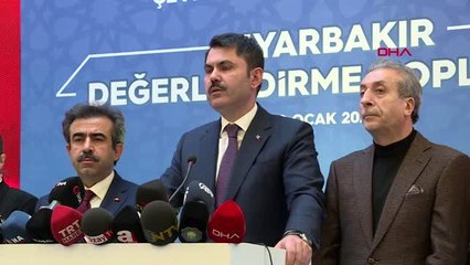 Diyarbakır çevre ve şehircilik bakanı kurum, diyarbakır'da
