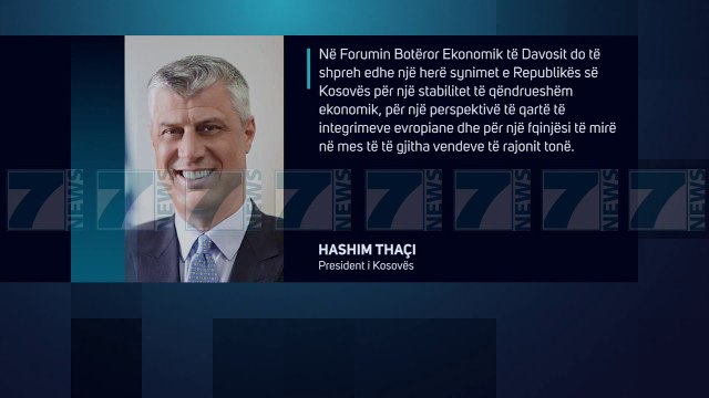 THAÇI DHE VUÇIÇ «BASHKE» NE DAVOS PER BALLKANIN - News, Lajme - Kanali 7