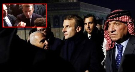 Macron, İsrail polisi ile tartıştı: Kurallara saygı gösterin ve dışarı çıkın