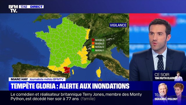 Story 2 : Tempête Gloria: l'Aude et les Pyrénées-Orientales en alerte rouge inondation - 22/01