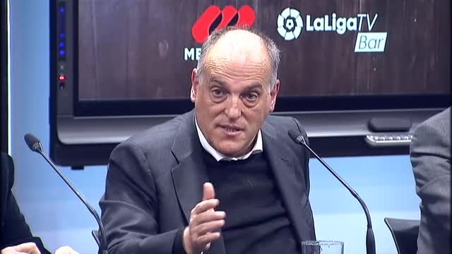 Tebas: Prefiero a cualquiera en la Federación antes que a Rubiales