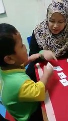 Ali Excels in Basic Letter Matching Class 📚