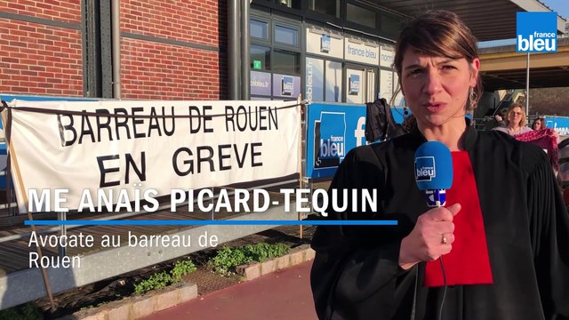Les avocats de Rouen font un flashmob devant France Bleu Normandie