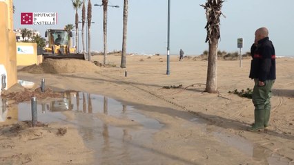 Bomberos trabajan en Peñíscola, Benicarló y Moncofa por temporal