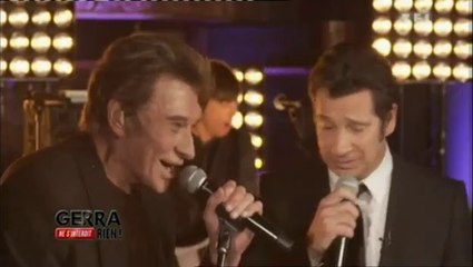 Johnny Hallyday et Laurent Gerra "Oh ma jolie  Sarah"