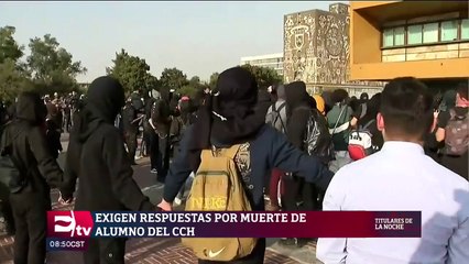 Alumnos del CCH Azcapotzalco exigen en Rectoría respuestas por muerte de estudiante