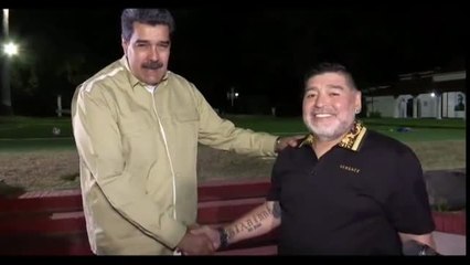 Maduro y Maradona vuelven a mostrar su gran amistad