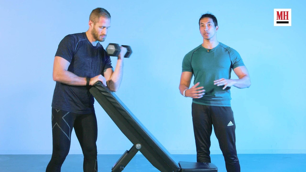 Dumbbell Preacher Curl Form Check Video Dailymotion