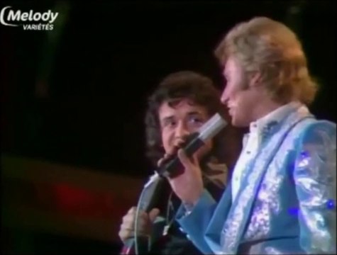 Johnny Hallyday et Michel Sardou Elle est terrible 1974