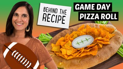 Behind the Recipe - Football Pizza Roll