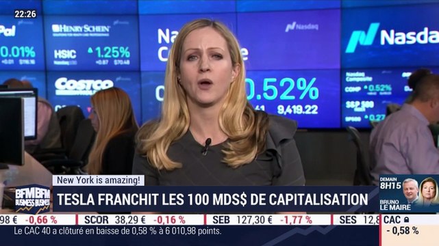New York is amazing: Tesla franchit les 100 MDS$ de capitalisation par Sabrina Quagliozzi - 22/01
