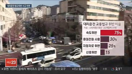 대리운전 불렀더니…"교통법규 위반·사고 빈번"