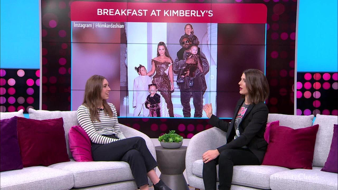 Kim Kardashian Gives Peek at 'Morning Madness' with Kanye West and Four Kids as They Eat Breakfast