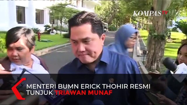 Erick Thohir Minta Triawan Munaf Perbaiki Citra PT Garuda Indonesia