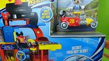 Mickey and the Roadster Racers Garage Playset Toys Hot Rod Goofy Daisy Race Cars Disney Junior Toys-