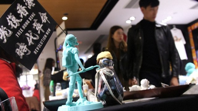 Hong Kong protest supporters hold independent Lunar New Year fairs across the city