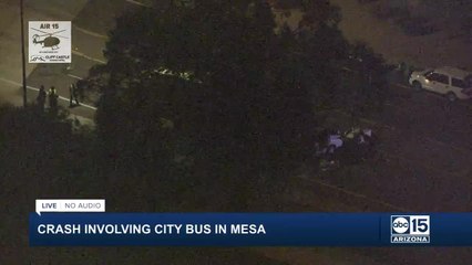 Download Video: Serious crash involving Valley Metro bus near University and Higley